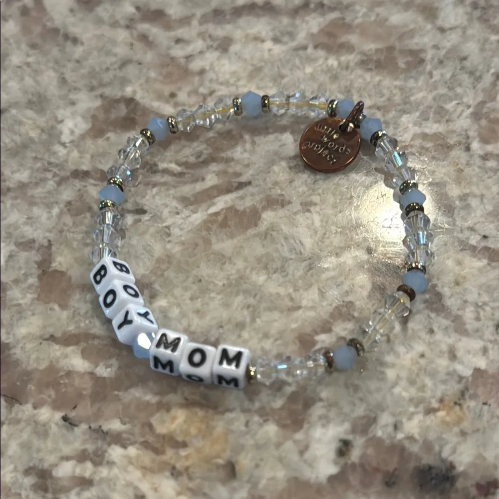 Little Words Project Boy Mom Beaded Bracelet